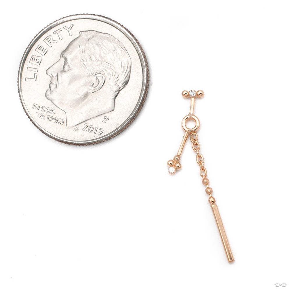 Pupil hall Odds & Ends Jewelry Slip 14k yellow gold with diamonds